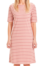 KnowledgeCotton Apparel KnowledgeCotton, Violet striped loose dress, shimp, L