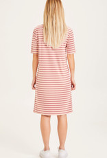 KnowledgeCotton Apparel KnowledgeCotton, Violet striped loose dress, shimp, L