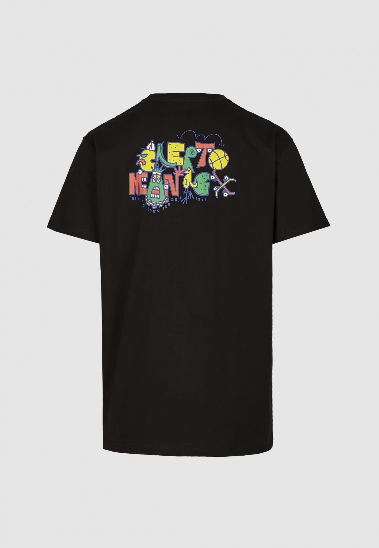 Cleptomanicx Cleptomanicx, Boxy Tee Form Follows Fun, black, M