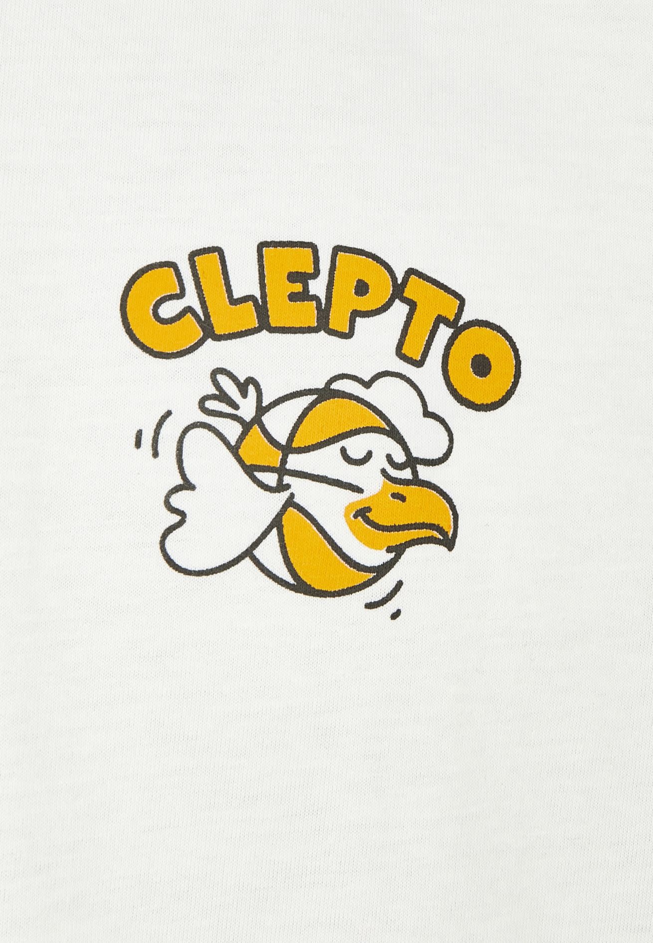 Cleptomanicx Cleptomanicx, Boxy Tee Happy Flyer, white, M