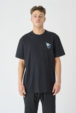 Cleptomanicx Cleptomanicx, Boxy Tee World Is Flipping, black, S