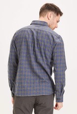 KnowledgeCotton Apparel KnowledgeCotton, Larch Checked Shirt, dark grey melange, M