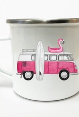 Lakor Lakor, Enamel mug, Pink van