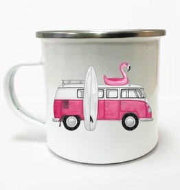 Lakor Lakor, Enamel mug, Pink van