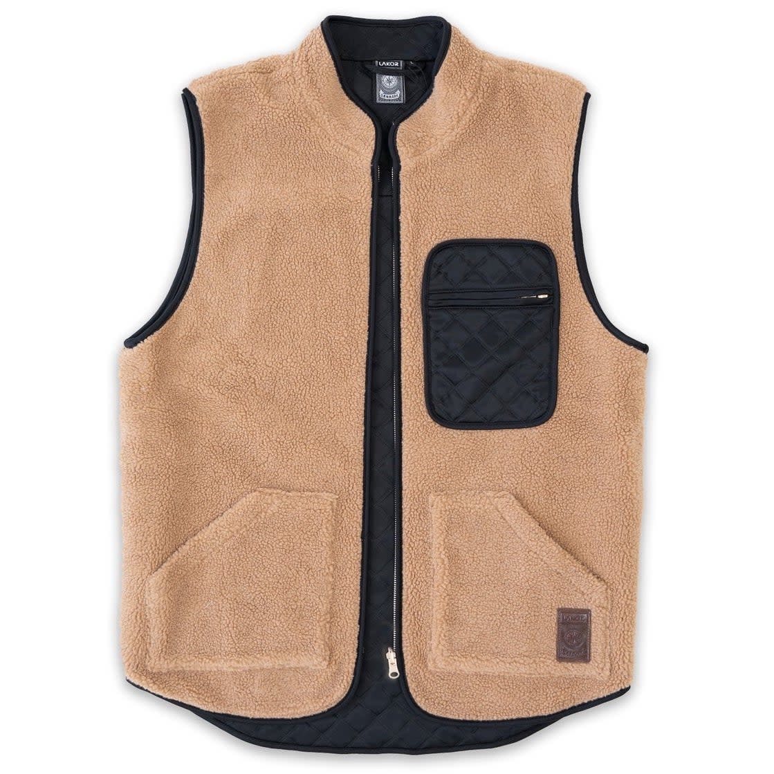 Lakor Lakor, Reverseble vest, caramel, S