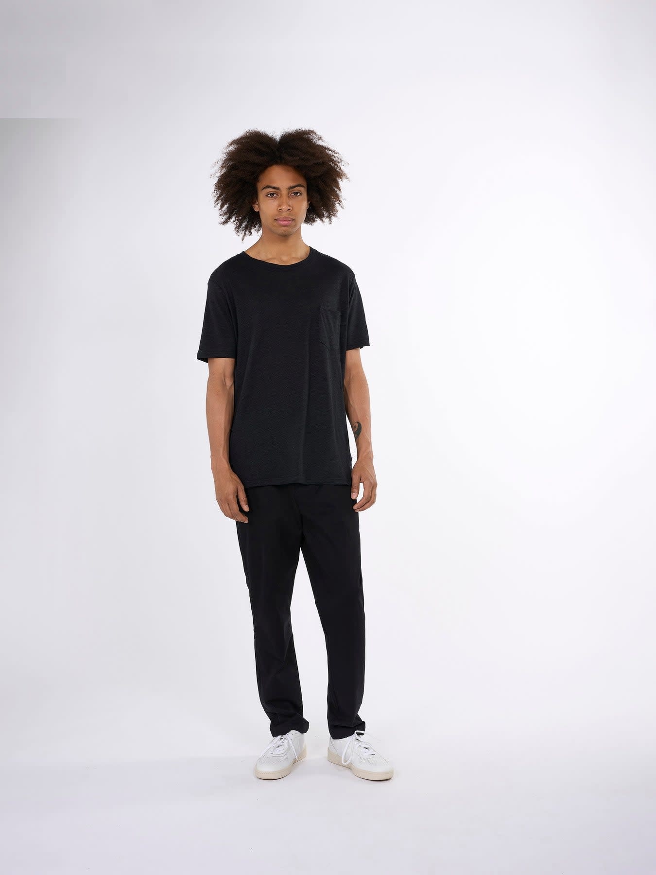 KnowledgeCotton Apparel KnowledgeCotton, Alder linen, black jet, XL