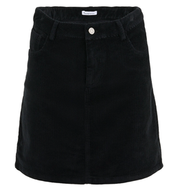 KnowledgeCotton Apparel KnowledgeCotton, Stretched 8-wales cord skirt, black jet, XS