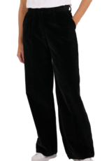 KnowledgeCotton Apparel KnowledgeCotton, Posey loose corduroy pant, Black jet, XS