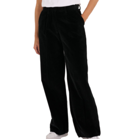 KnowledgeCotton Apparel KnowledgeCotton, Posey loose corduroy pant, Black jet, M