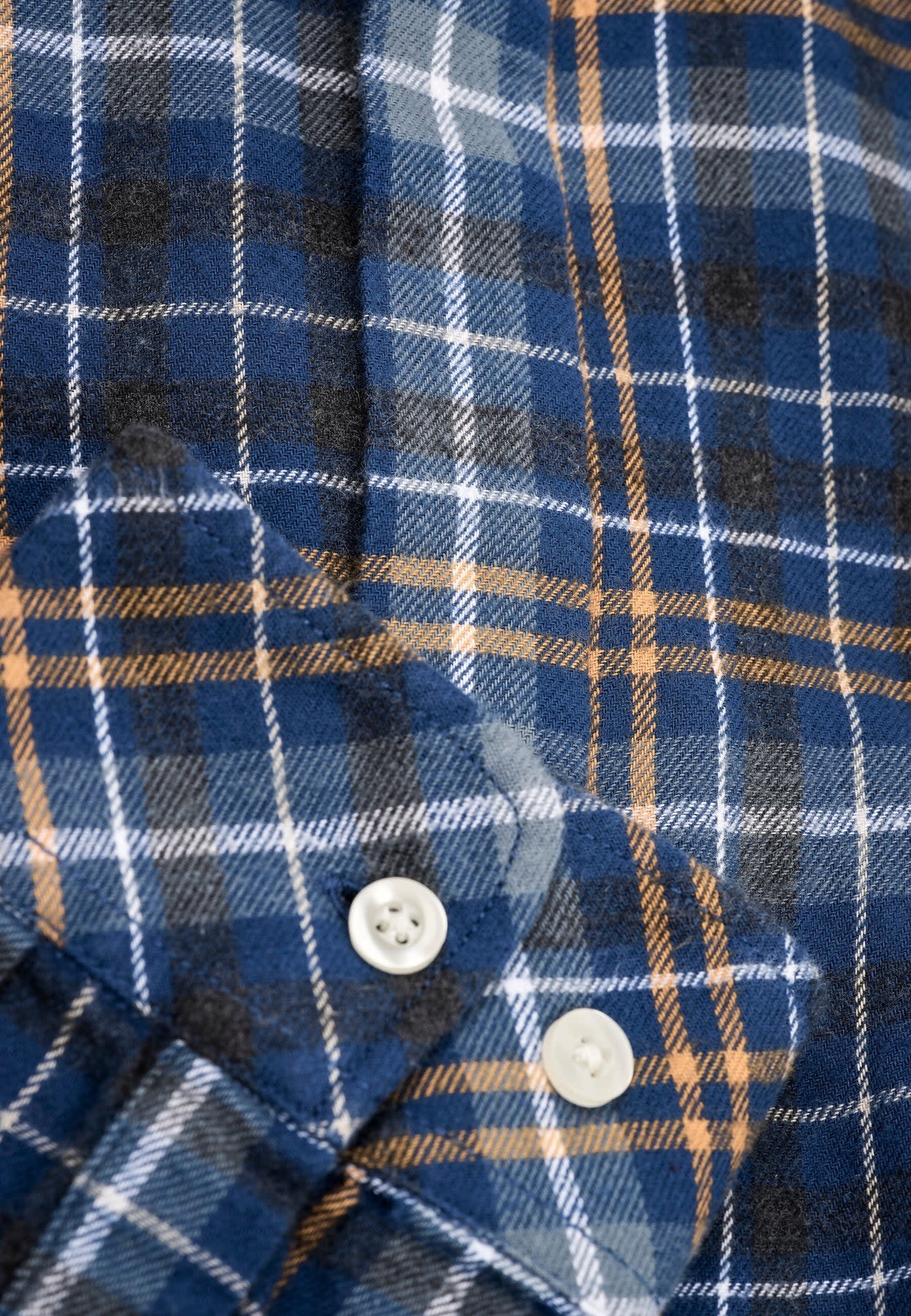 KnowledgeCotton Apparel KnowledgeCotton, Big checked flannel relaxed fit shirt, estate blue, S