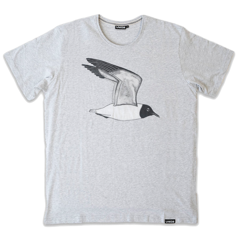 Lakor Lakor, T-Shirt Hooded Seagull, light grey, XL