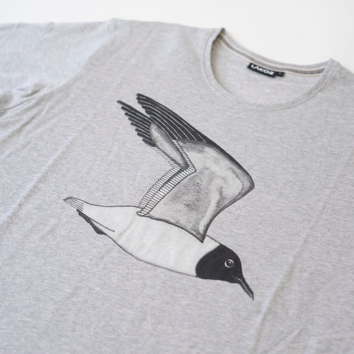 Lakor Lakor, T-Shirt Hooded Seagull, light grey, XL