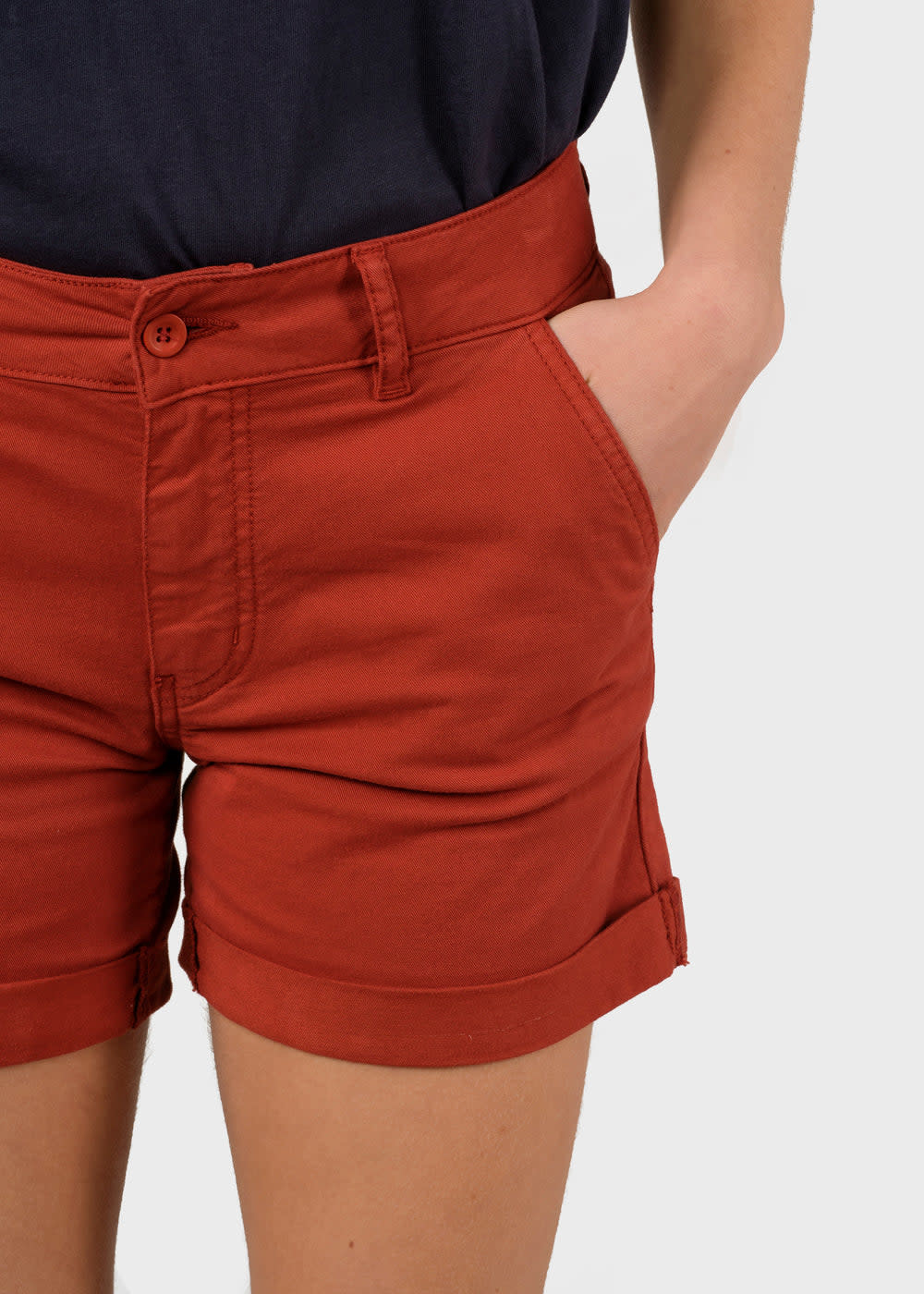 Klitmøller Klitmøller, Bella Corduroy Shorts, clay red, 28