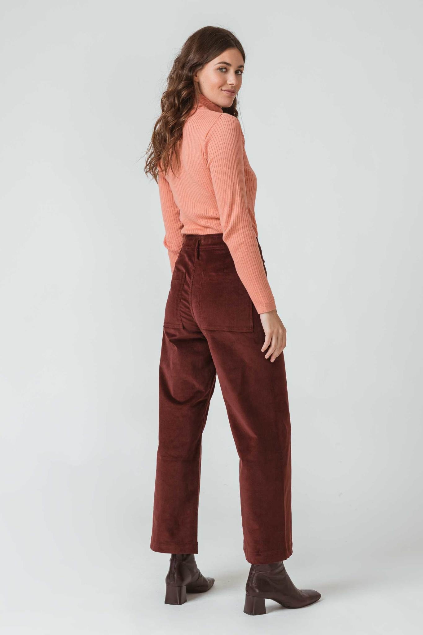 Skunkfunk Skfk, Iruntza trouser, burgundy, 40