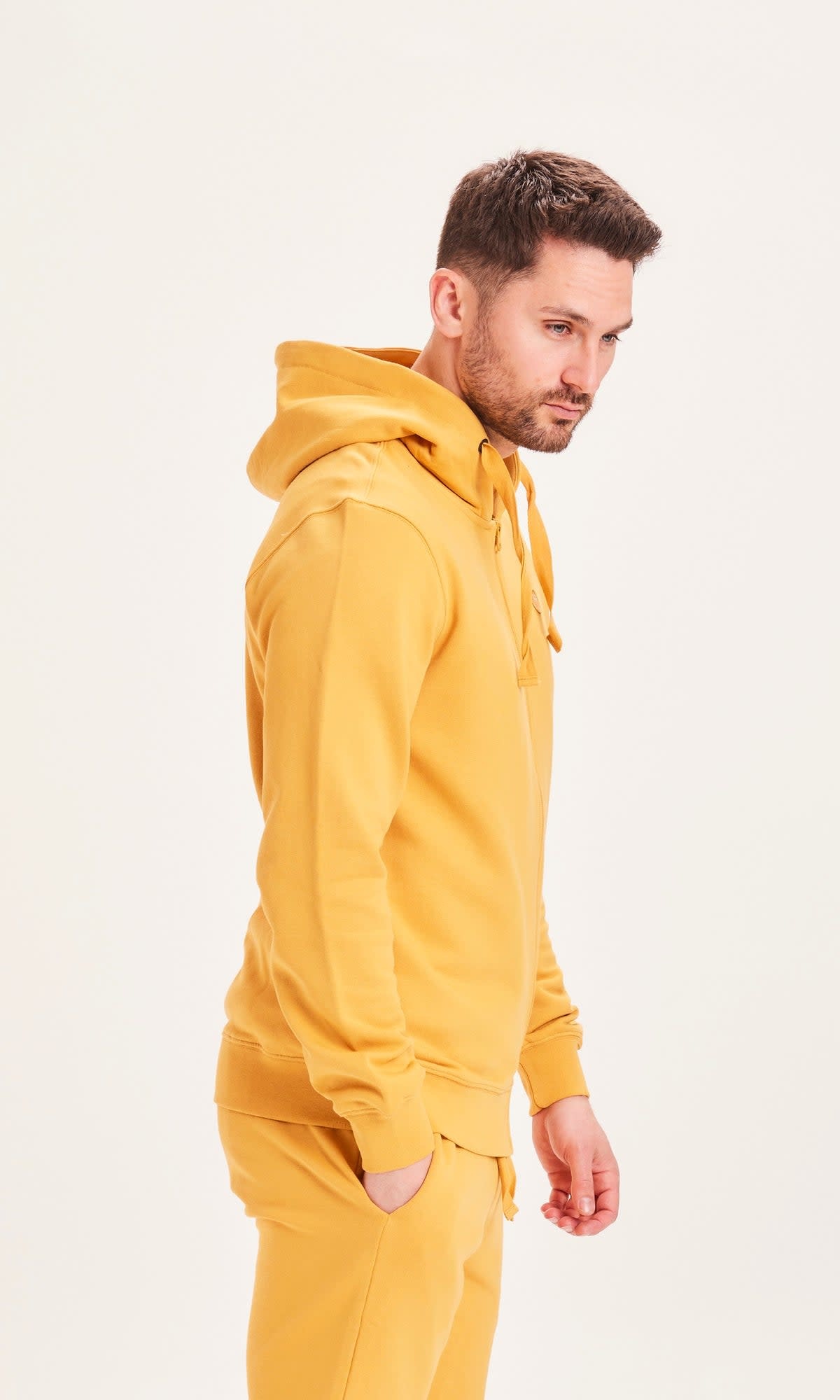 KnowledgeCotton Apparel KnowledgeCotton, Zip Hoodie sweat, honey gold, M