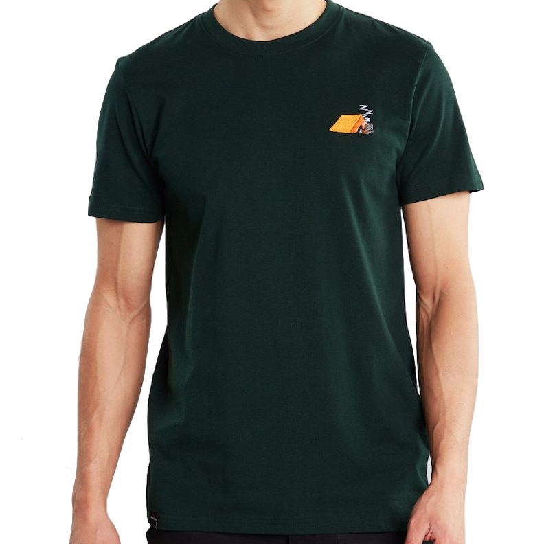 Dedicated Dedicated, T-Shirt Stockholm Tent EMB, dark green, S