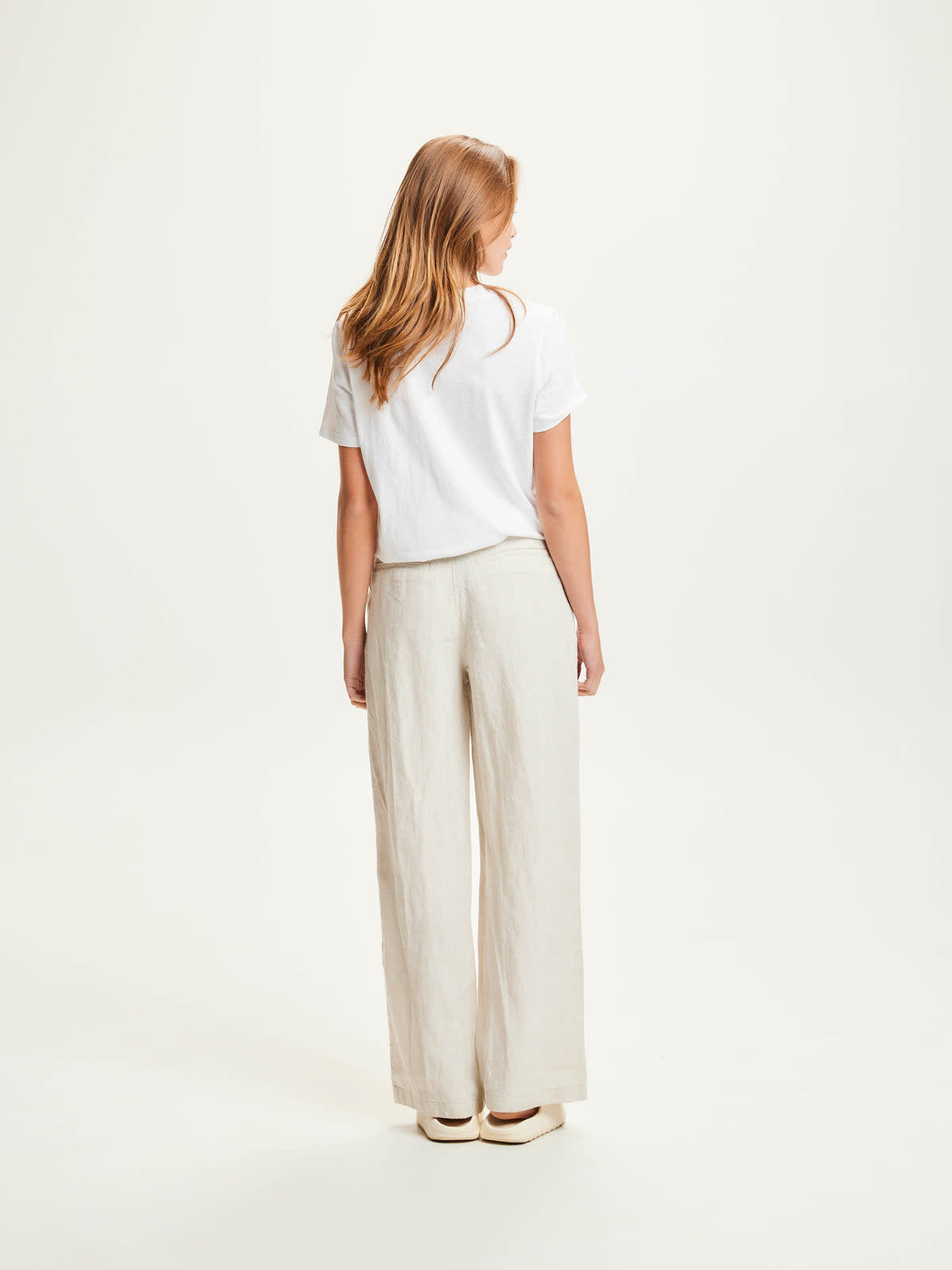 KnowledgeCotton Apparel KnowledgeCotton, Posey Linen Pants, light feather grey, M