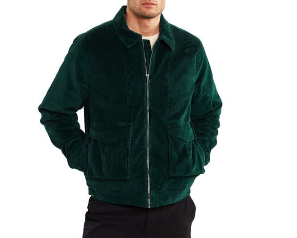 Dedicated Dedicated, Padded Jacket Corduroy, dark green, L