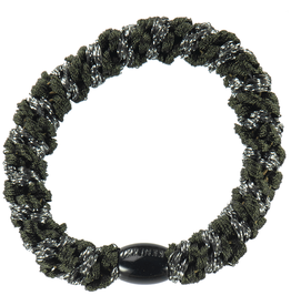 BonDep Bondep, Haargummi, bottle green-dark grey glitter