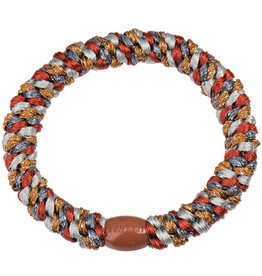 BonDep Bondep, Haargummi, mix rust-steel glitter