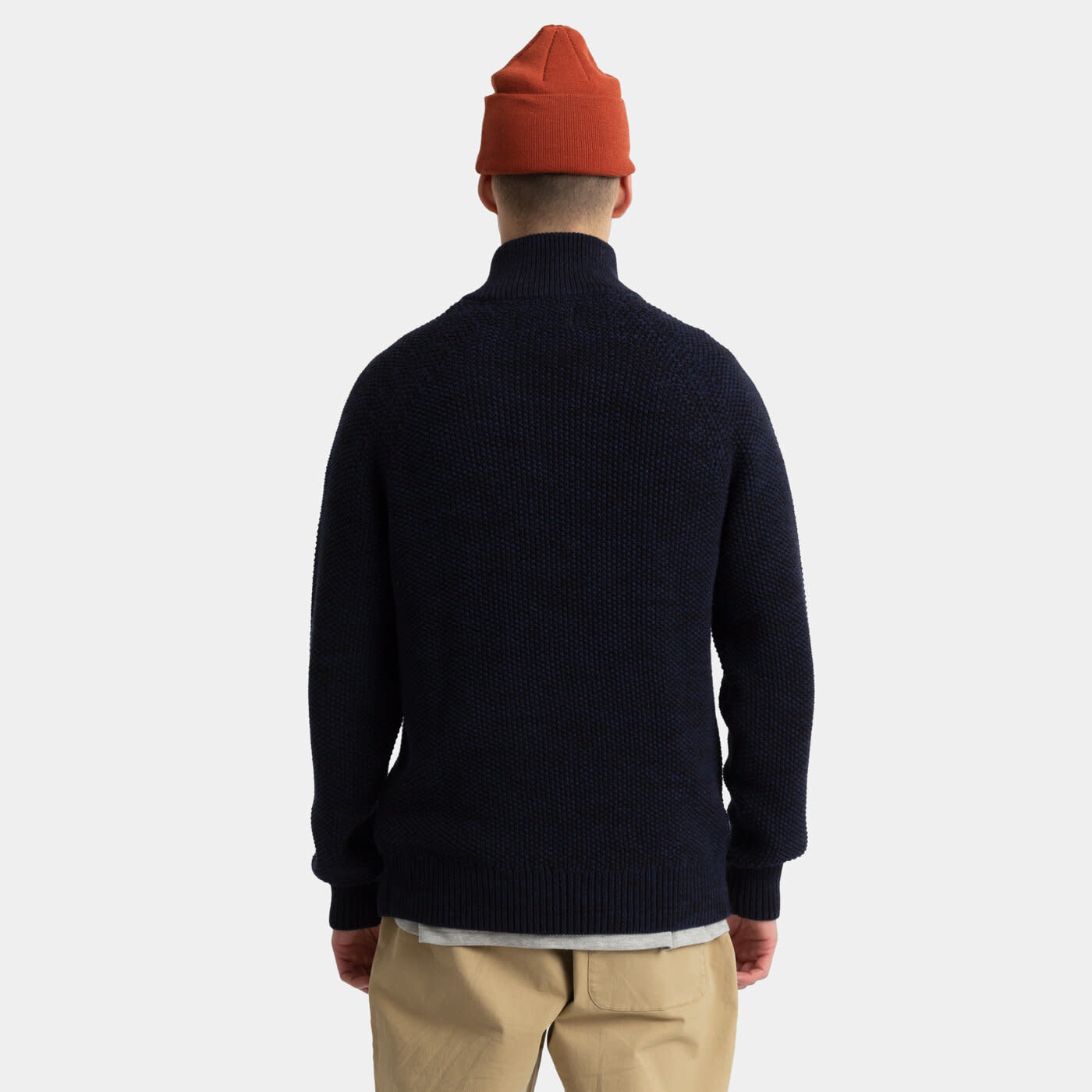RVLT RVLT, 6566  Half-Zip Knit, navy, S