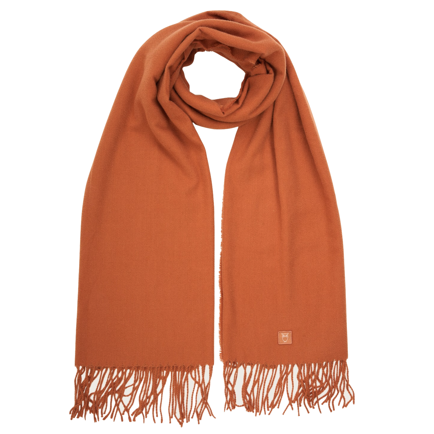 KnowledgeCotton Apparel KnowledgeCotton, Solid Woven Scarf, autumn leaf