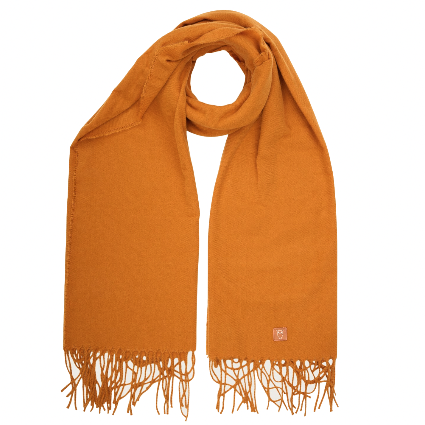 KnowledgeCotton Apparel KnowledgeCotton, Solid Woven Scarf, desert sun