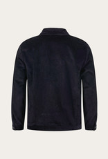 KnowledgeCotton Apparel KnowledgeCotton, Classic 8-wales cotton corduroy zip overshirt, total eclipse, XL