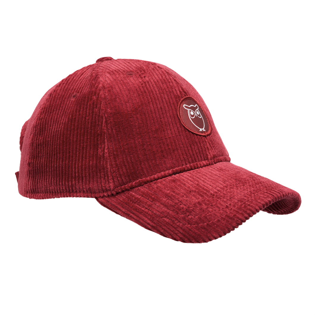 KnowledgeCotton Apparel KnowledgeCotton, 8-wales corduroy cap, Rhubarb