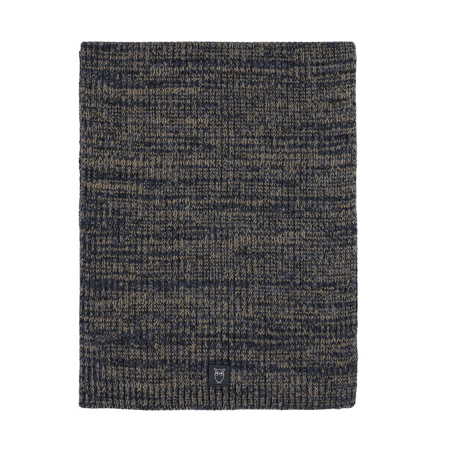 KnowledgeCotton Apparel KnowledgeCotton, Twisted yarn rib scarf, China blue, one size