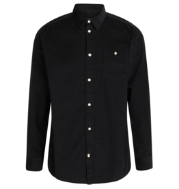 KnowledgeCotton Apparel KnowledgeCotton, Corduroy custom fit shirt, black jet, XL