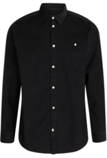 KnowledgeCotton Apparel KnowledgeCotton, Corduroy custom fit shirt, black jet, M