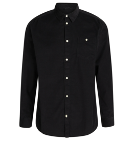 KnowledgeCotton Apparel KnowledgeCotton, Corduroy custom fit shirt, black jet, M