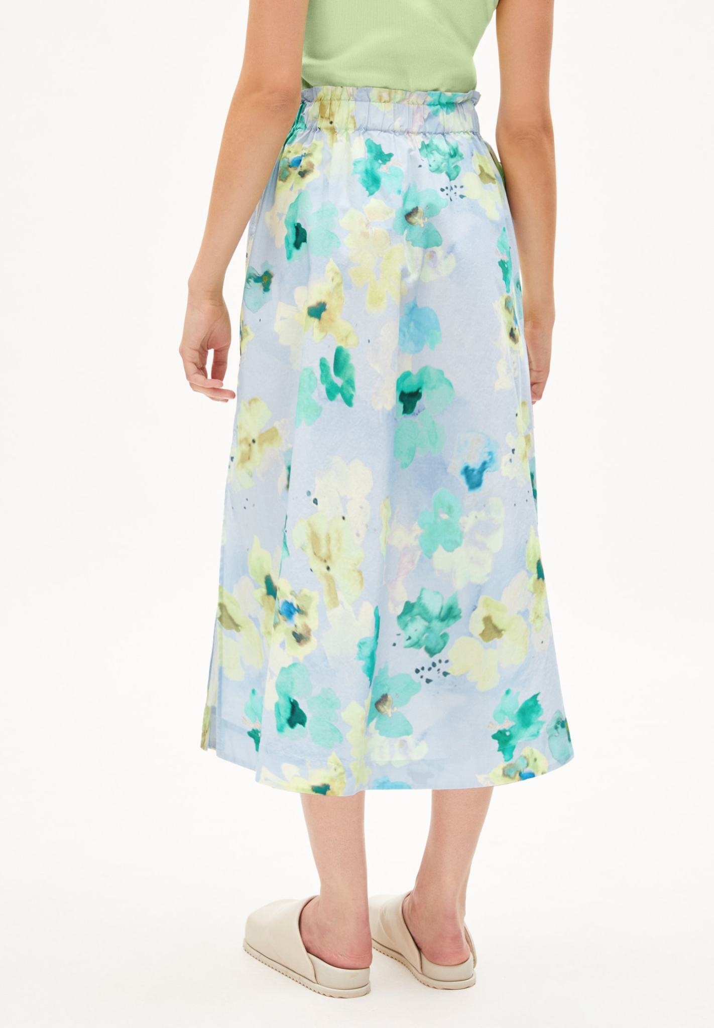 Armedangels Armedangels, Aaimemi Aqua Floral, morning sky, L