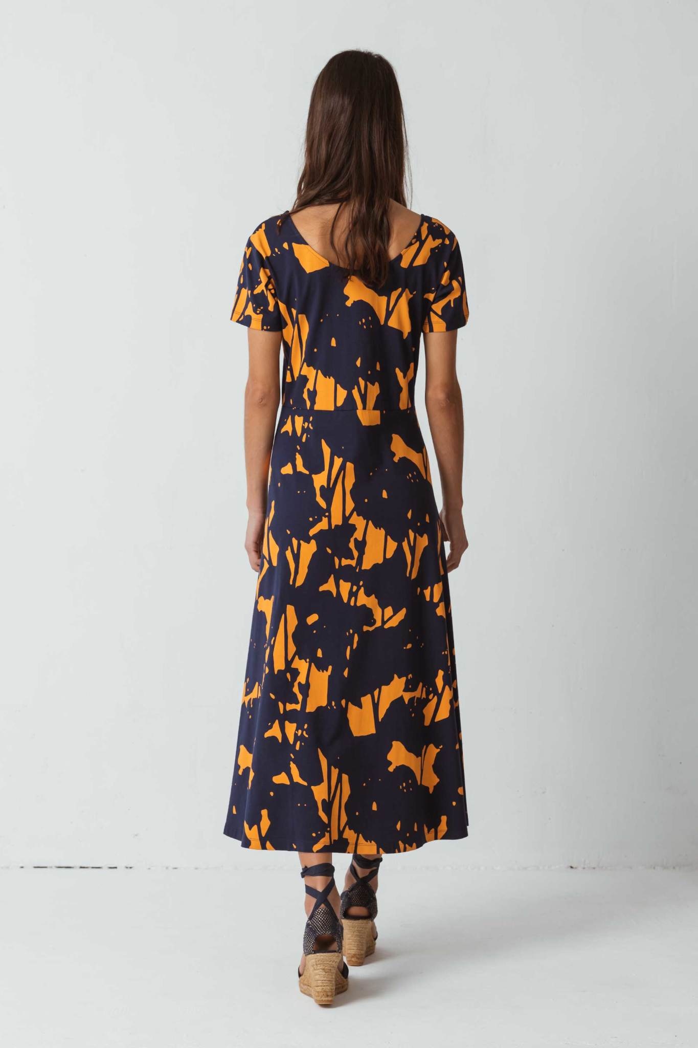 Skunkfunk Skfk, Maitte Dress, orange komorebi, XS (36)