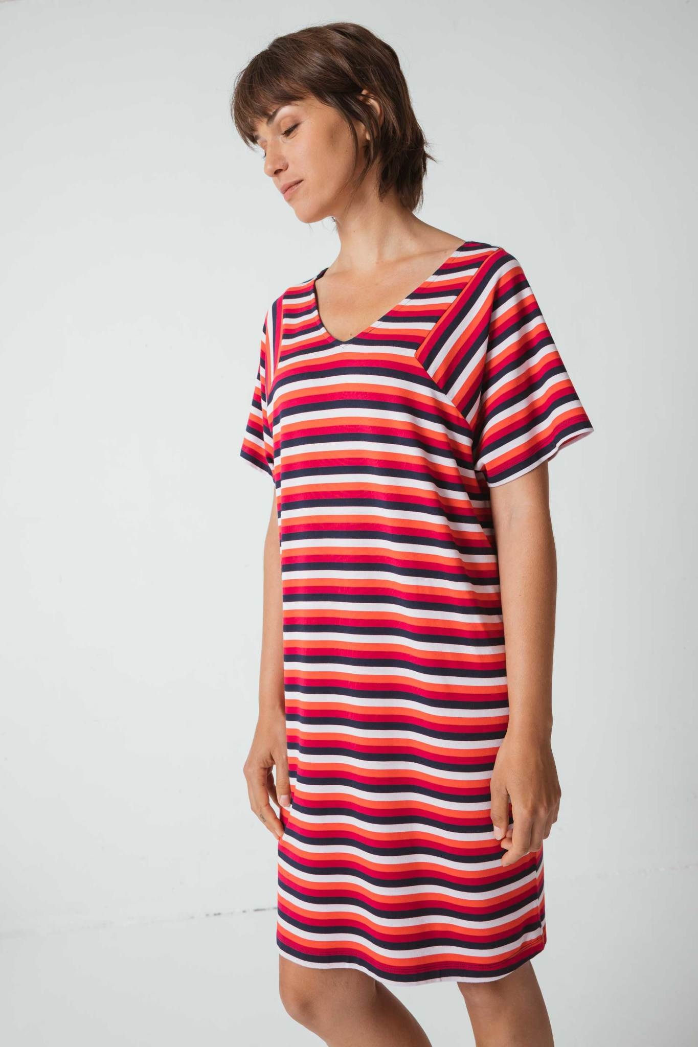 Skunkfunk Skfk, Ary Dress, red stripes, L (42)