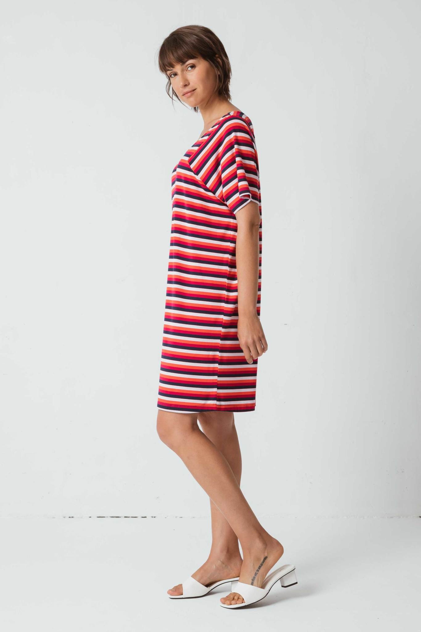 Skunkfunk Skfk, Ary Dress, red stripes, XS (36)