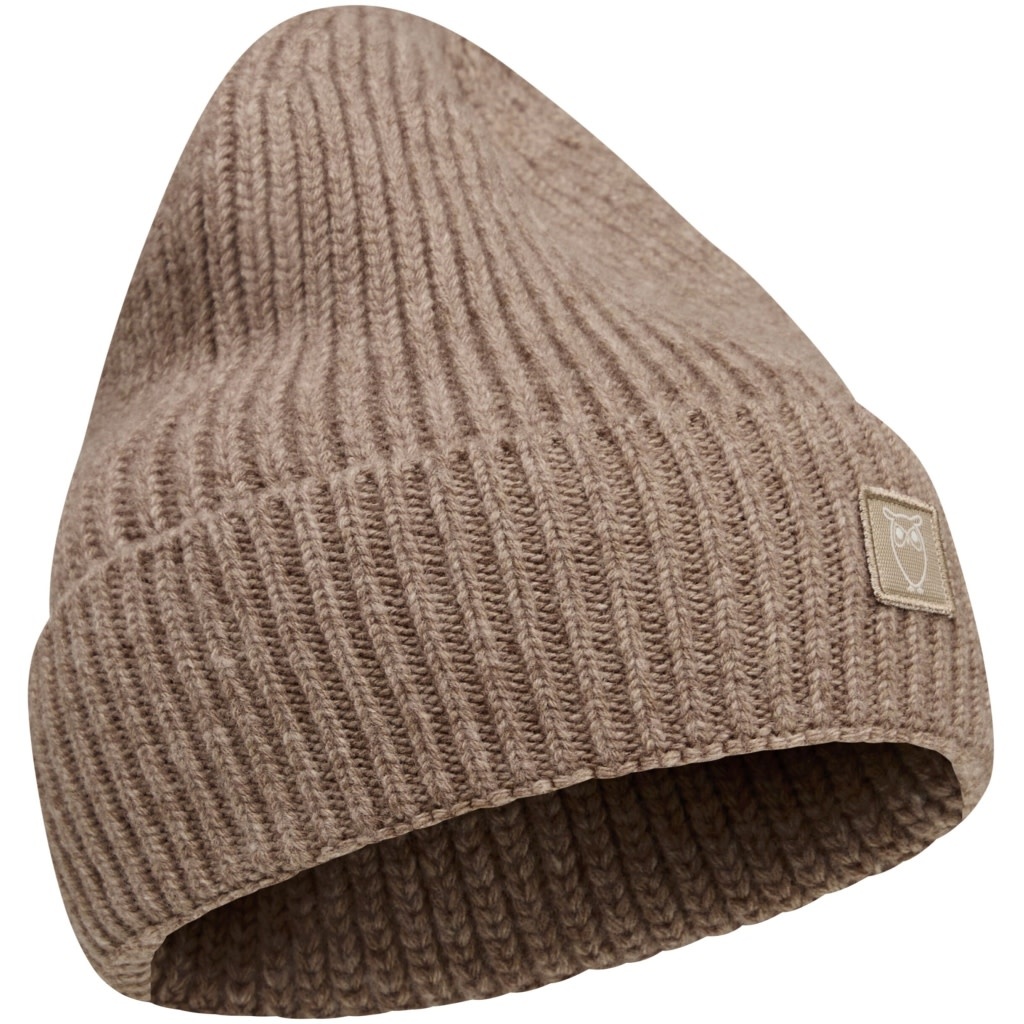 KnowledgeCotton Apparel KnowledgeCotton,  Wool Rib Beanie, kelp