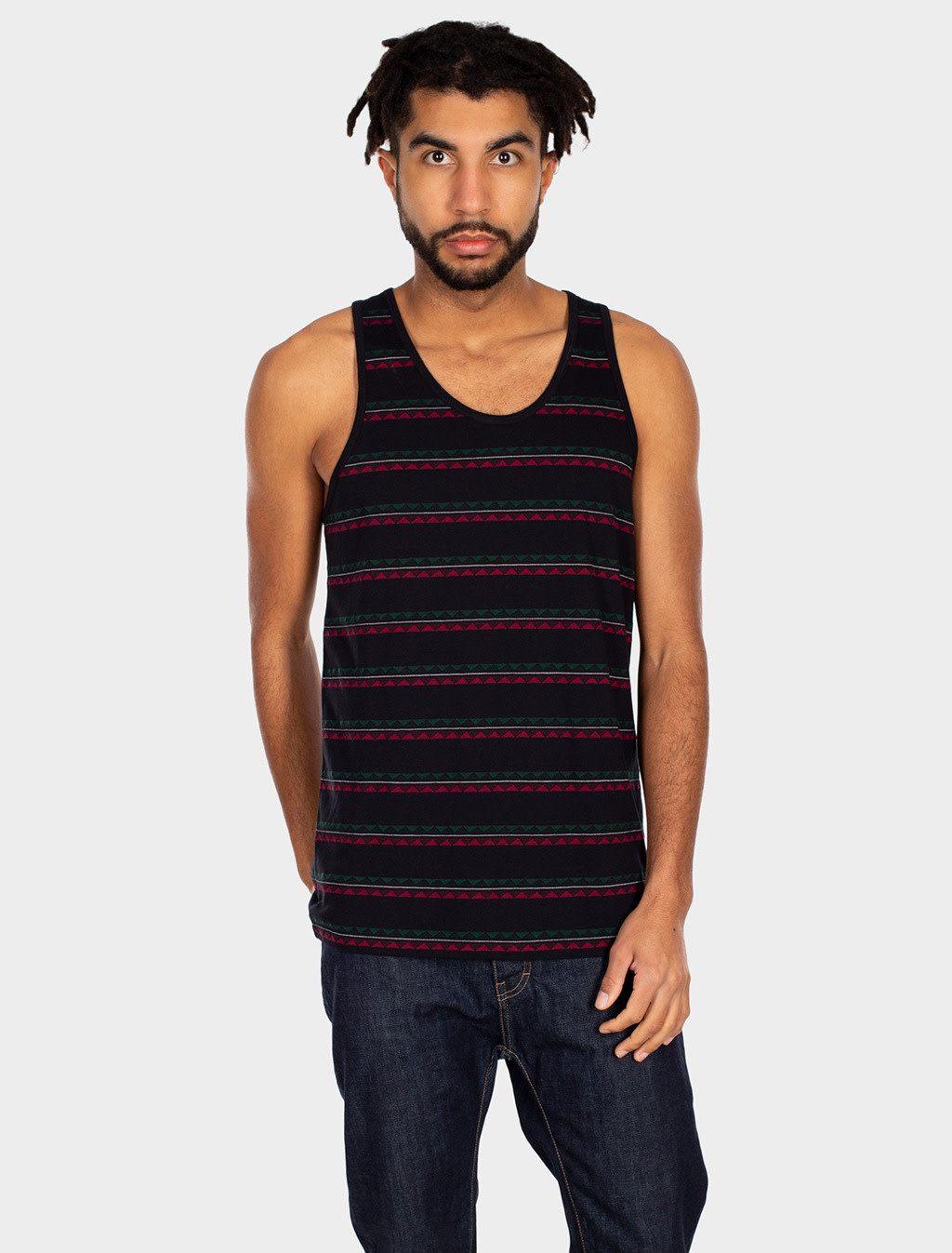 Iriedaily Iriedaily, Monte Noe Jaque Tank, black red, L