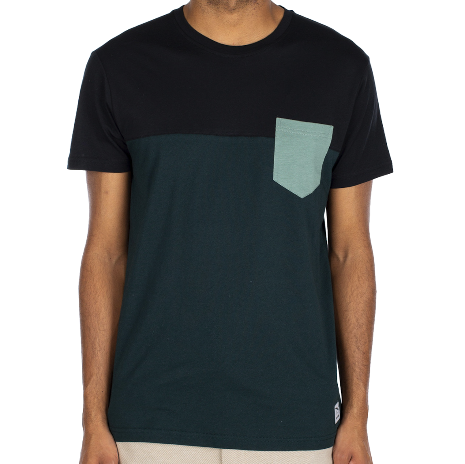 Iriedaily Iriedaily, Block Pocket Tee, jungle green, L