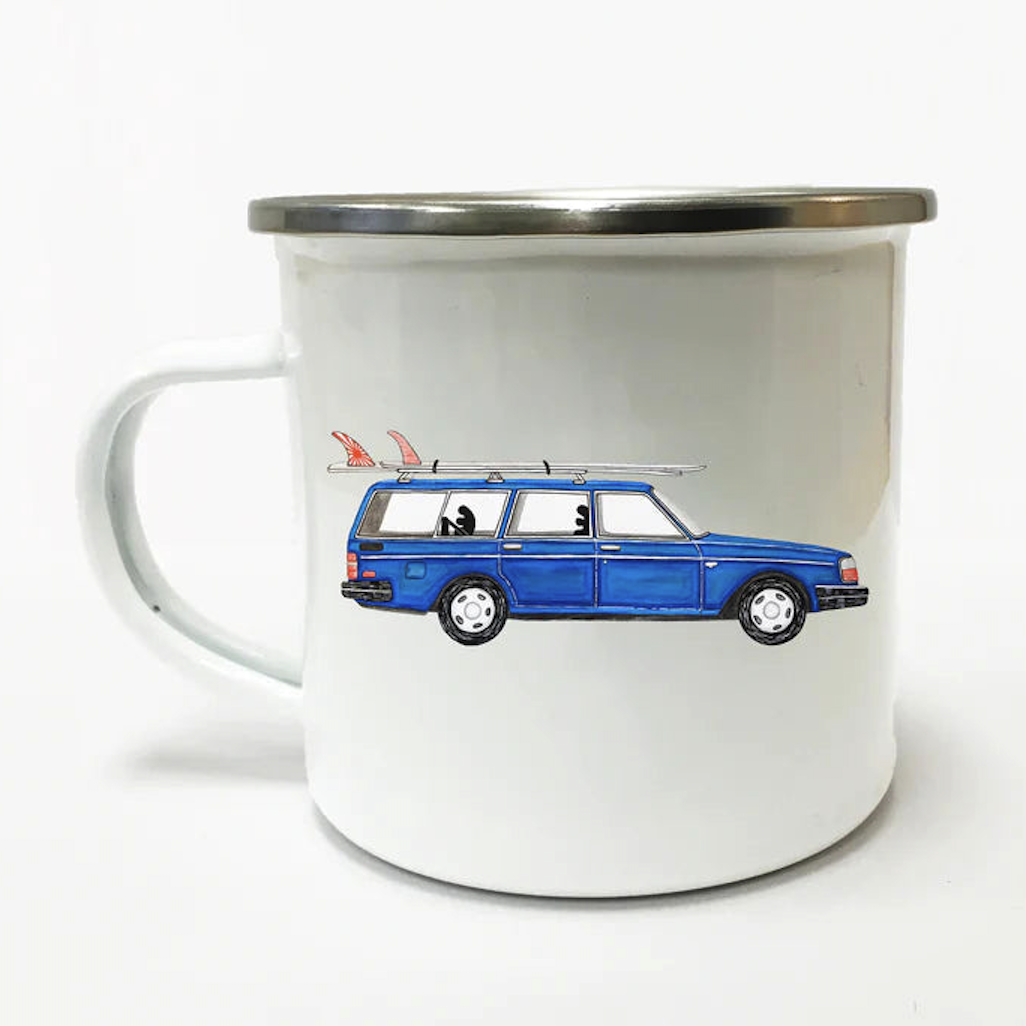 Lakor Lakor, Enamel Mug, getaway car