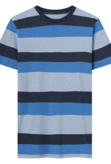 KnowledgeCotton Apparel KnowledgeCotton, Block Striped T-Shirt, campanula, XL