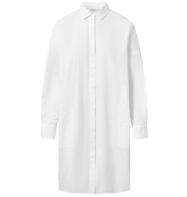 KnowledgeCotton Apparel KnowledgeCotton, Poplin Shirt Dress, bright white, L