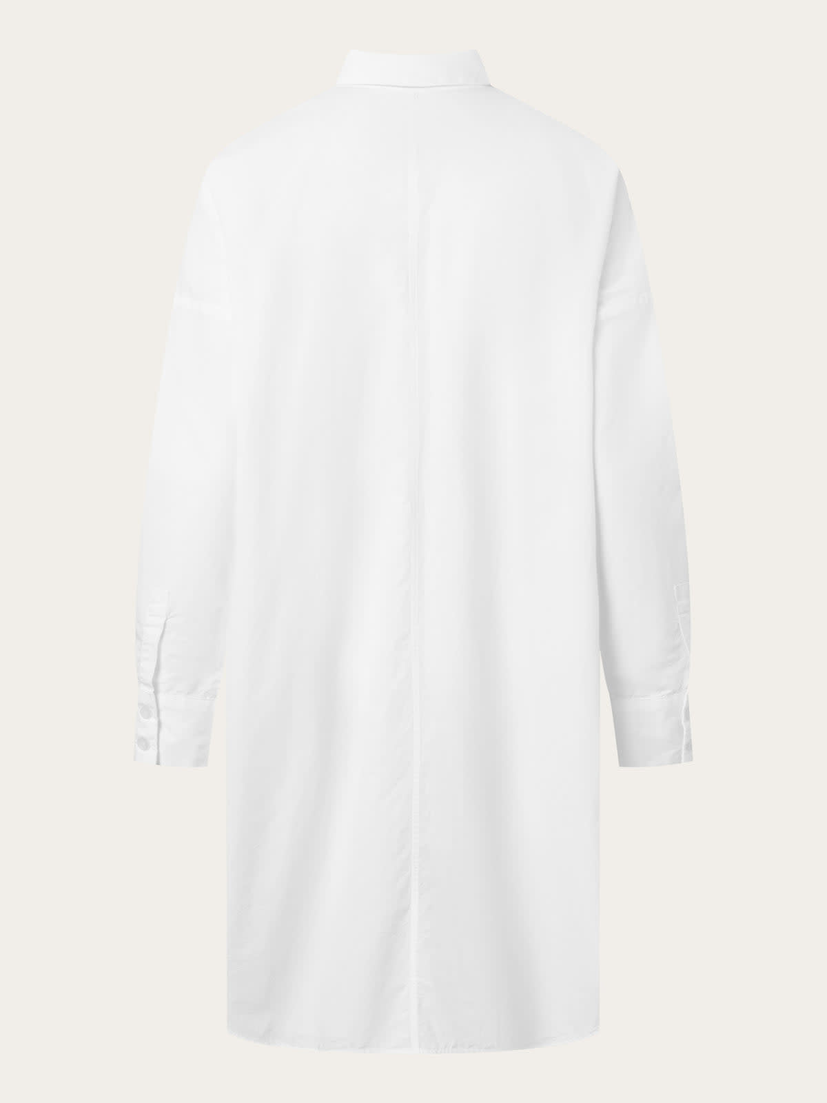 KnowledgeCotton Apparel KnowledgeCotton, Poplin Shirt Dress, bright white, L