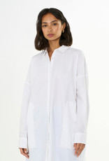 KnowledgeCotton Apparel KnowledgeCotton, Poplin Shirt Dress, bright white, L