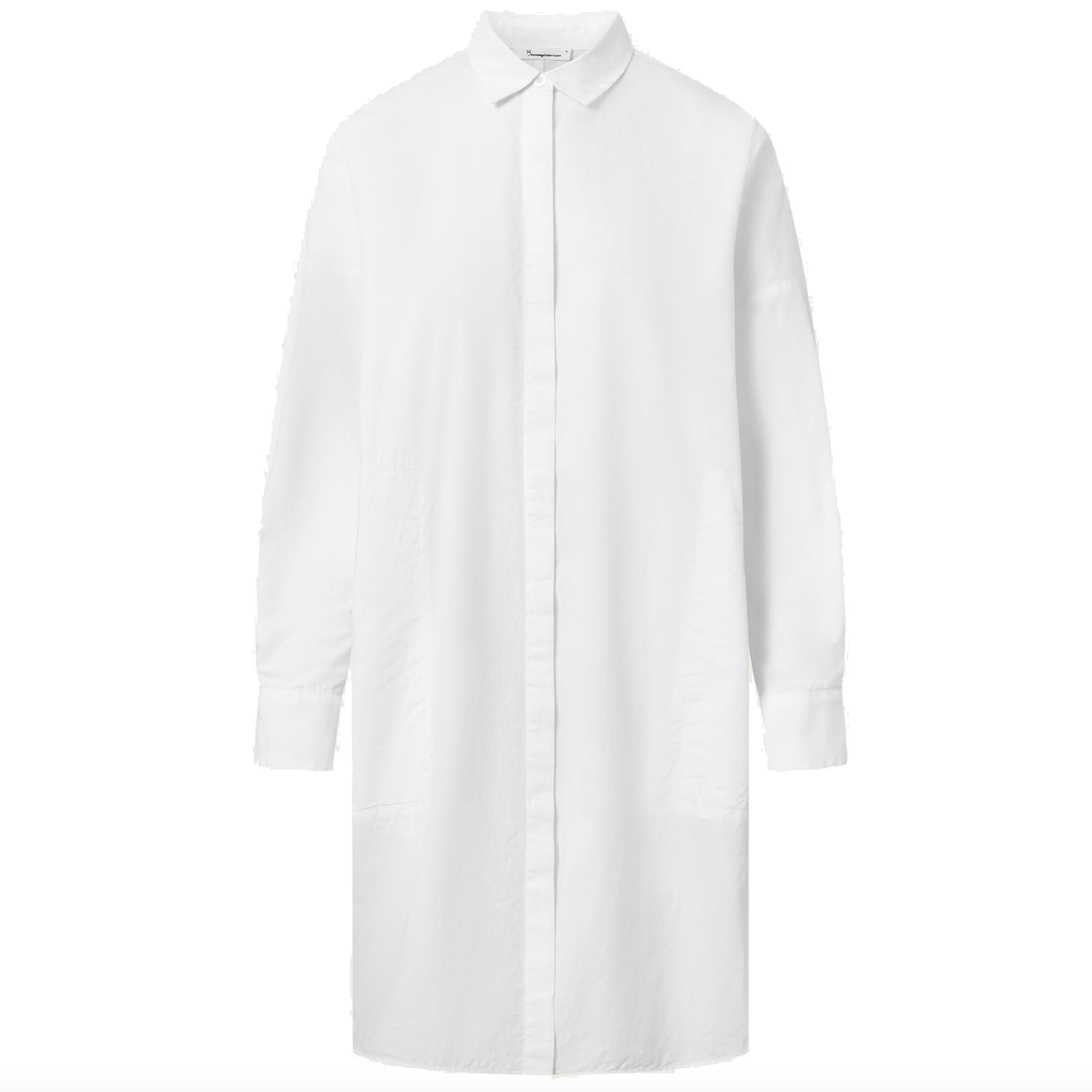 KnowledgeCotton Apparel KnowledgeCotton, Poplin Shirt Dress, bright white, XS