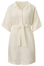 KnowledgeCotton Apparel KnowledgeCotton, Linen Midi Dress, buttercream, L