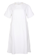 KnowledgeCotton Apparel KnowledgeCotton, Poplin O-Neck ss Dress, bright white, L