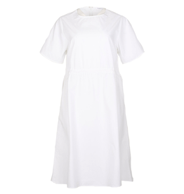 KnowledgeCotton Apparel KnowledgeCotton, Poplin O-Neck ss Dress, bright white, S