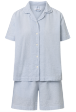 KnowledgeCotton Apparel KnowledgeCotton, set short, blue fog, XS